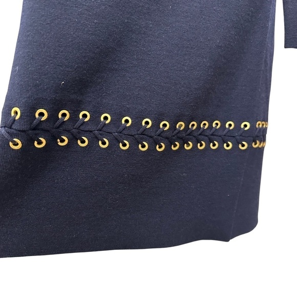 Tory Burch Black Harley Sweater Dress Merino Wool Size Medium Retail 498.00 - Picture 3 of 8